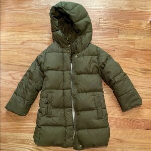 Crewcuts Kids Forest Green Puffer Coat size 4/5